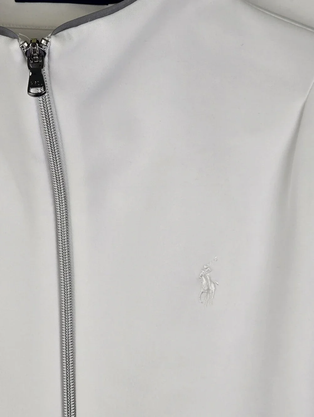 Polo Golf Ralph Lauren White Full Zip‎ Vest Womens Sz Large
